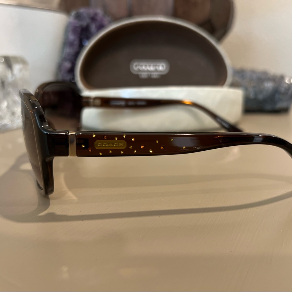 Coach S3012 Brown Sunglasses - Picture 3 of 9